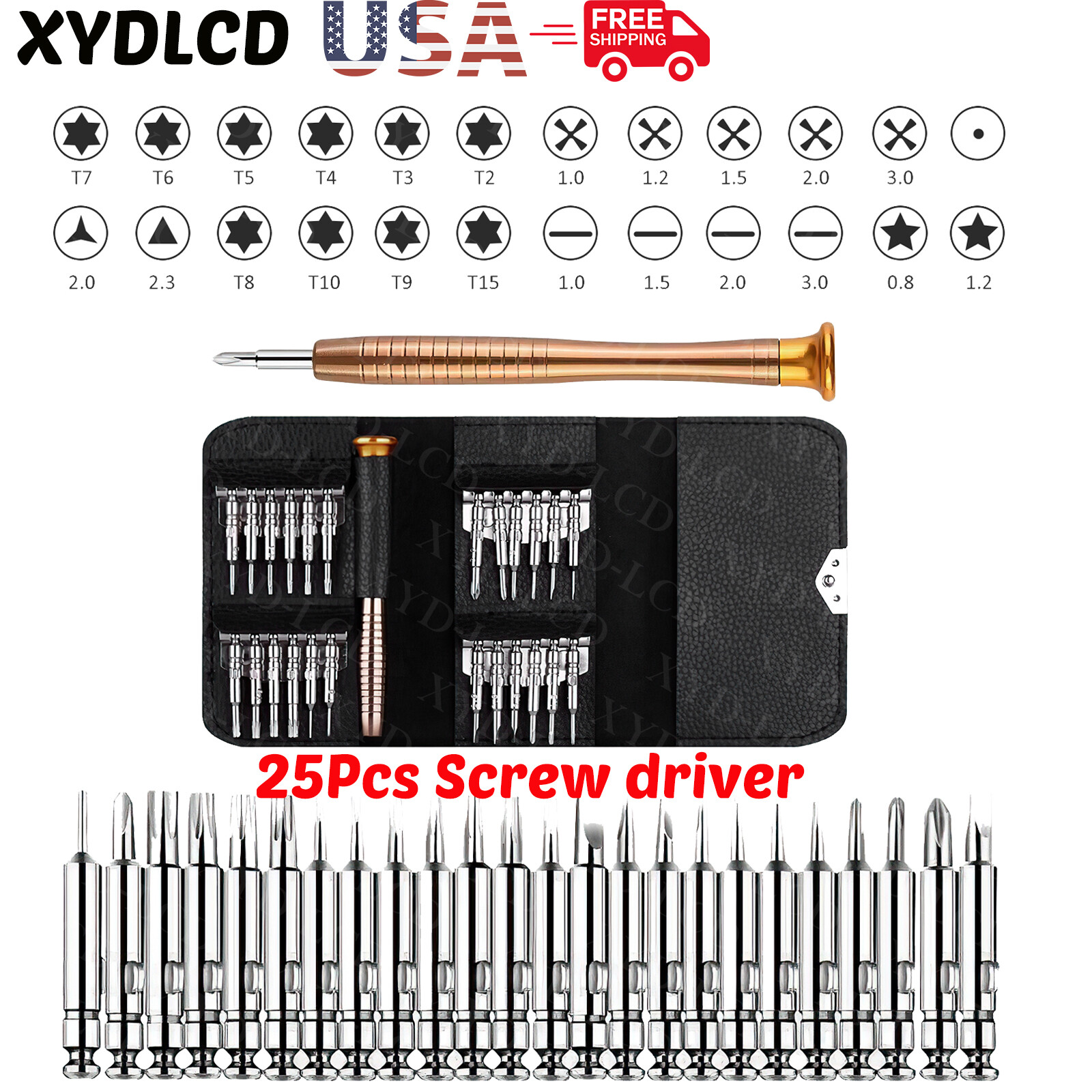 for Macbook Air, Macbook Pro Repair Tool Kit 1.2mm Pentalobe Screwdriver 25X/Set