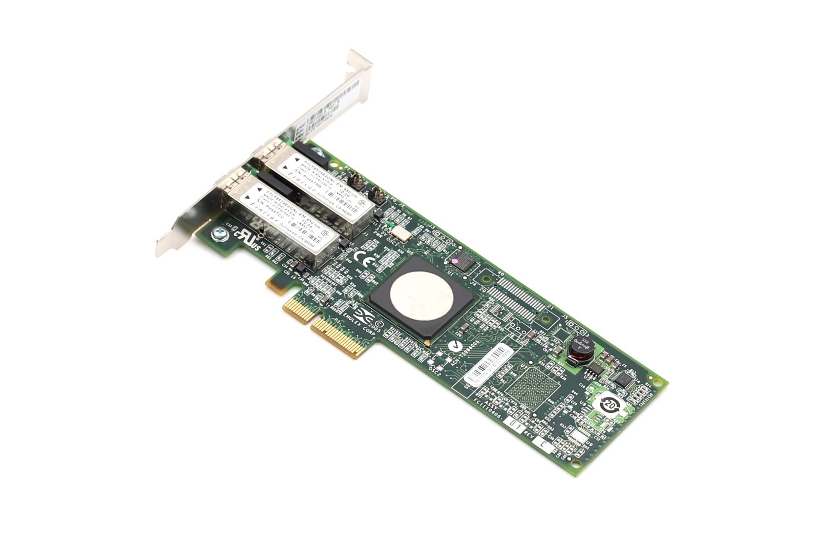 Emulex Dual-Port 4Gb/s Fibre Channel PCIe x4 Host Bus Adapter P/N: LPE11002-E