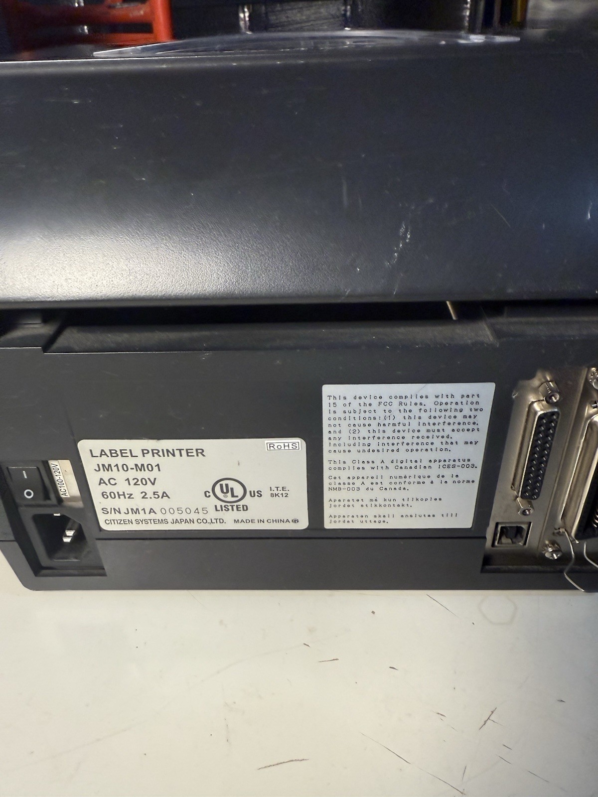 CITIZEN CLP-521 Thermal Barcode Printer CLP521  (JM10-M01) - NO PRINTHEAD
