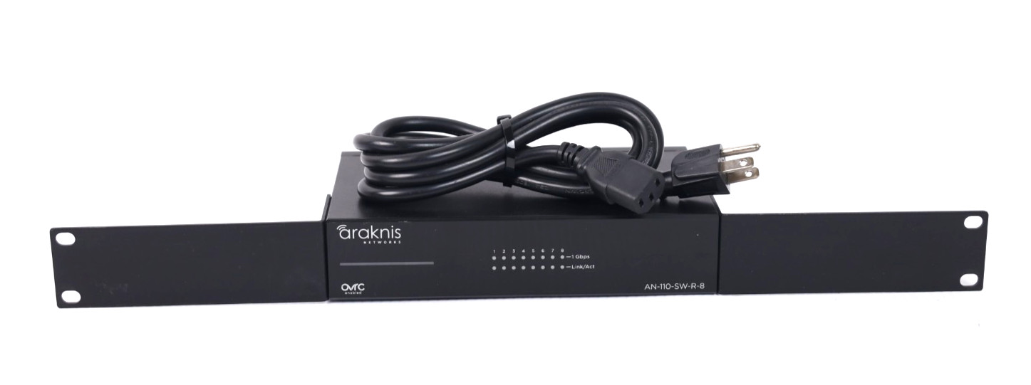 Araknis AN-110-SW-R-8 Series 8 Port Rack Unmanaged Gigabit Network Switch w915