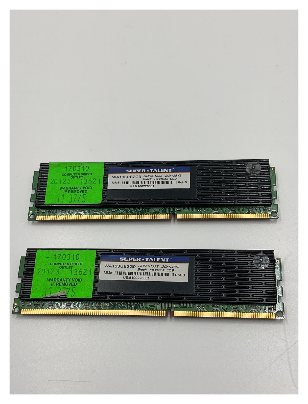 Super Talent 4GB DDR3 RAM Kit PC3-10600 CL9 with Heatsink