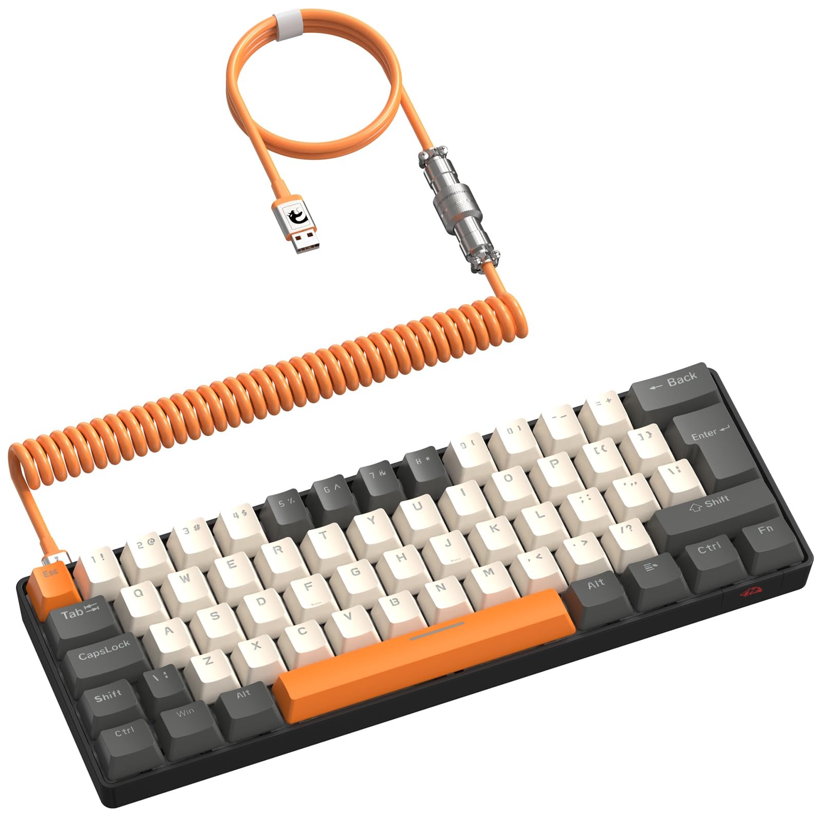 ZIYOU LANG RK-T60 Wired Mechanical Gaming Keyboard Mini Portable with Rainbow...