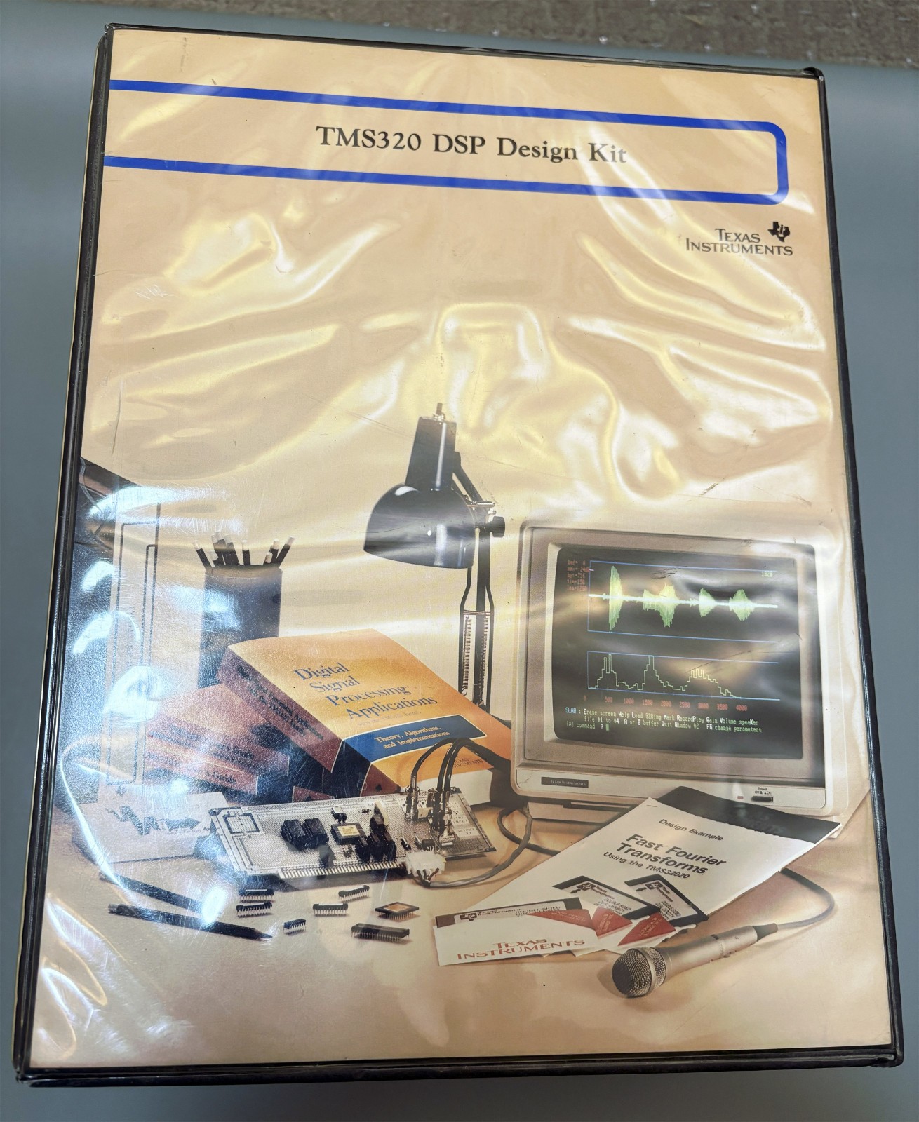 Vintage TI Texas Instruments TMS320 DSP Design Kit 1986, With ICs and Floppies