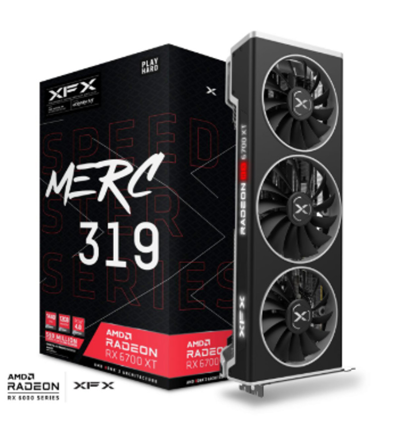 XFX SPEEDSTER MERC319 Radeon RX 6700 XT BLACK 12GB GDDR6 Graphics Card