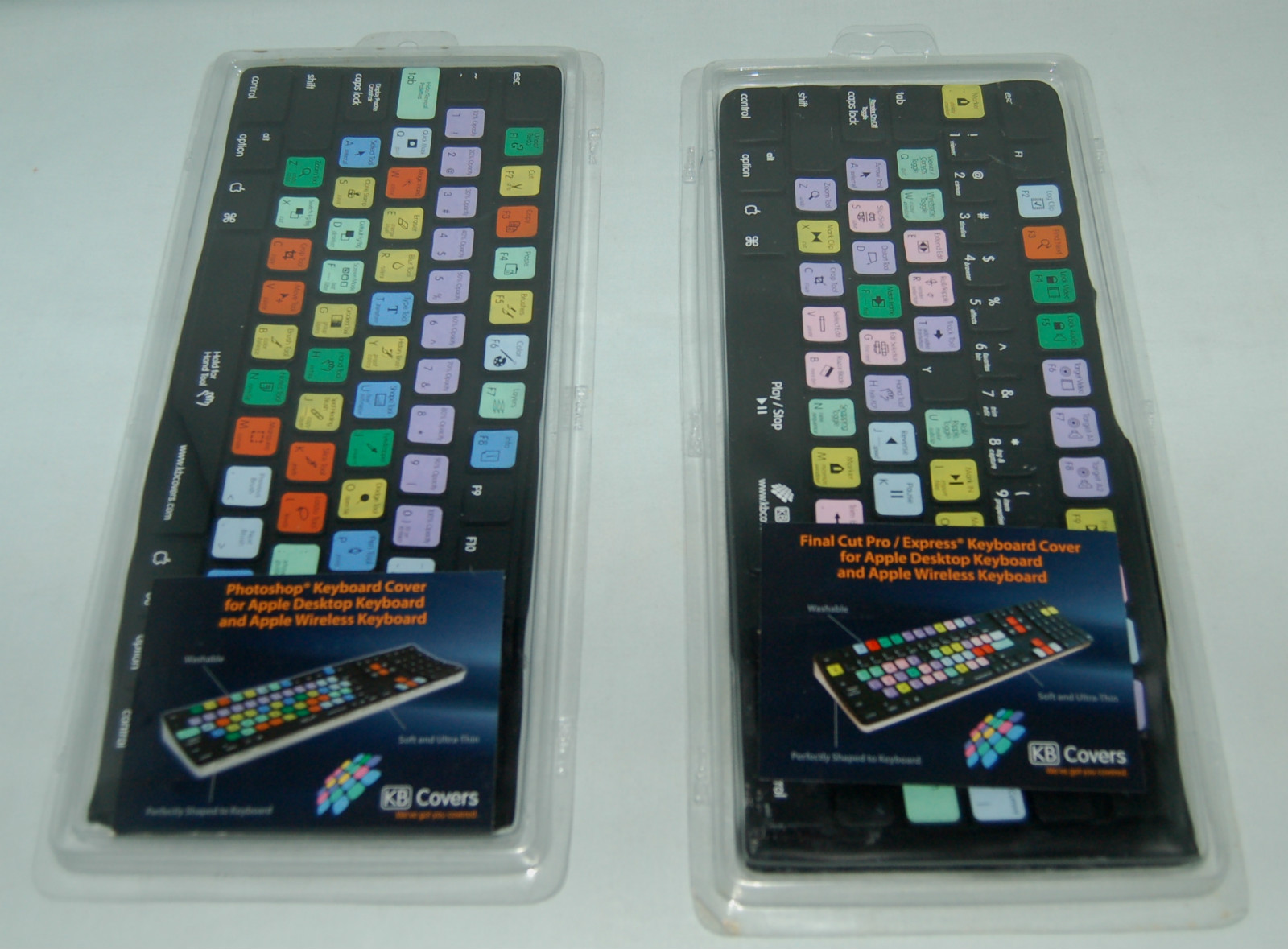 SET OF 2 KB COVERS FINAL CUT PRO EXPRESS  AND PHOTOSHOP KEYBOARD COVER FOR APPLE