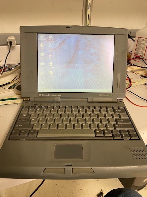 Vintage Texas Instruments Extensa 515 Laptop PRISTINE SHELL and 