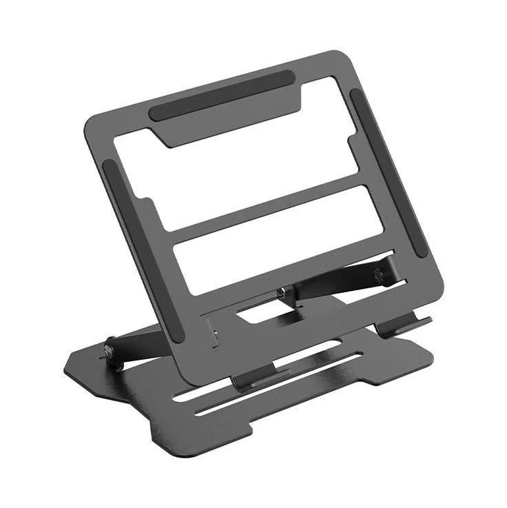 Silver Adjustable Metal Laptop Stand Universal Holder Anti-Slip for 13-15in