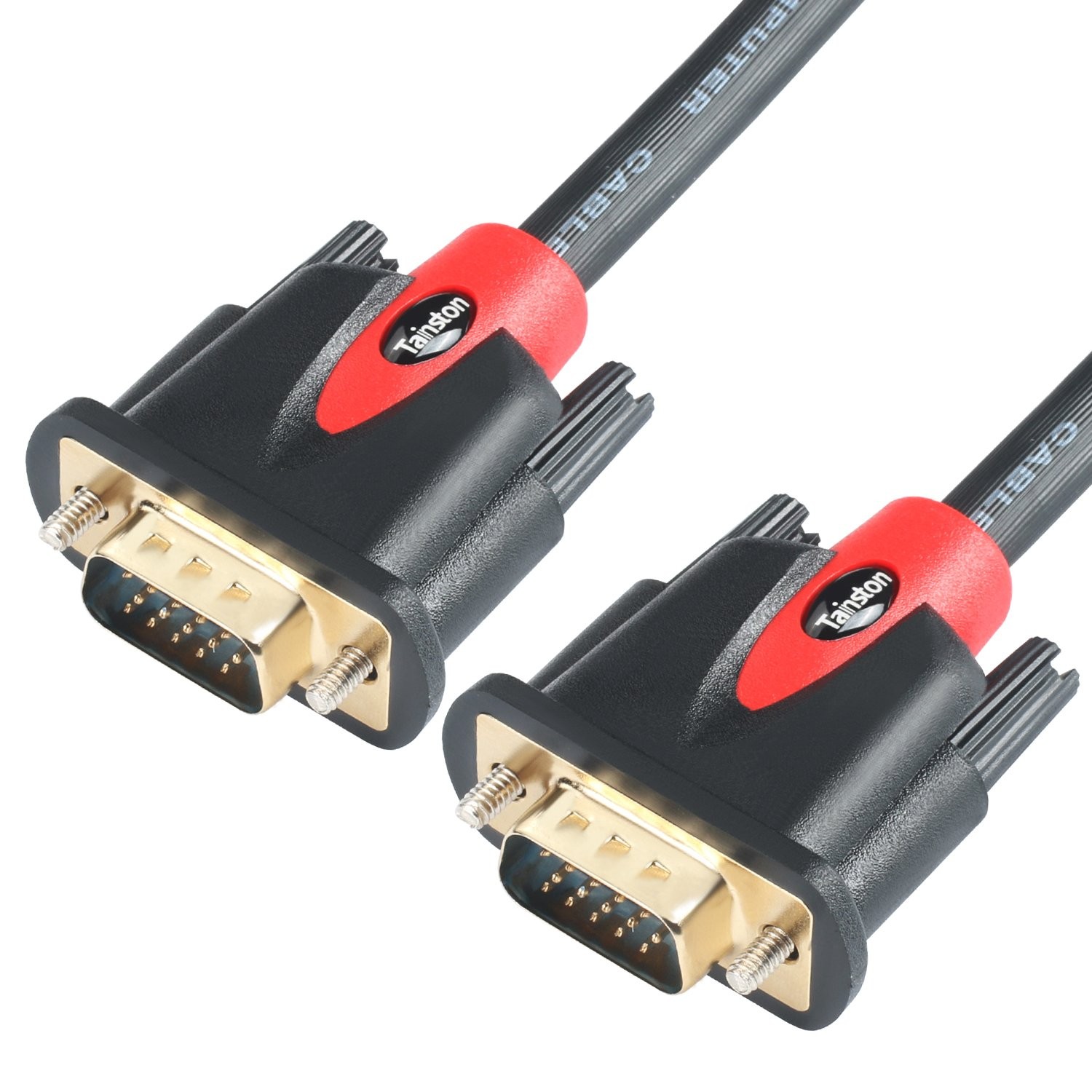25 ft VGA To VGA Cable HD15 Monitor Cable Ferrites Male To Male