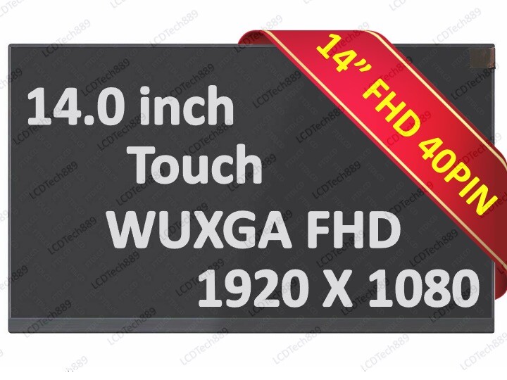 New Dell Model P111G 14.0" FHD IPS LCD Touch Screen + Digitizer LED Display