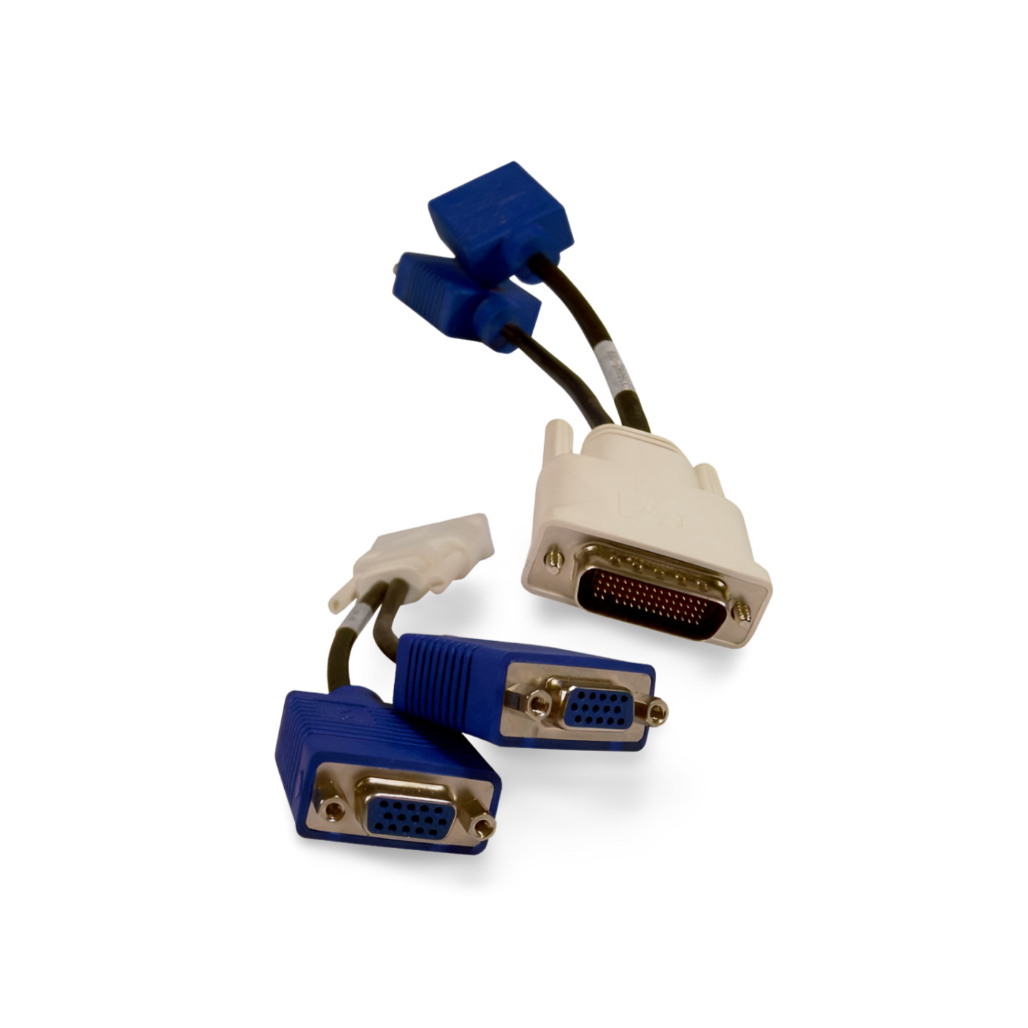 8in HP DMS-59 Dual VGA Y-Splitter Cable 338285-008 - Black