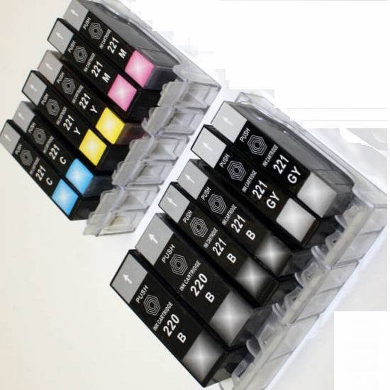 PGI 220 CLI 221 Ink cartridges for Canon Printer MX860 MX870 MP560 - 12 PK
