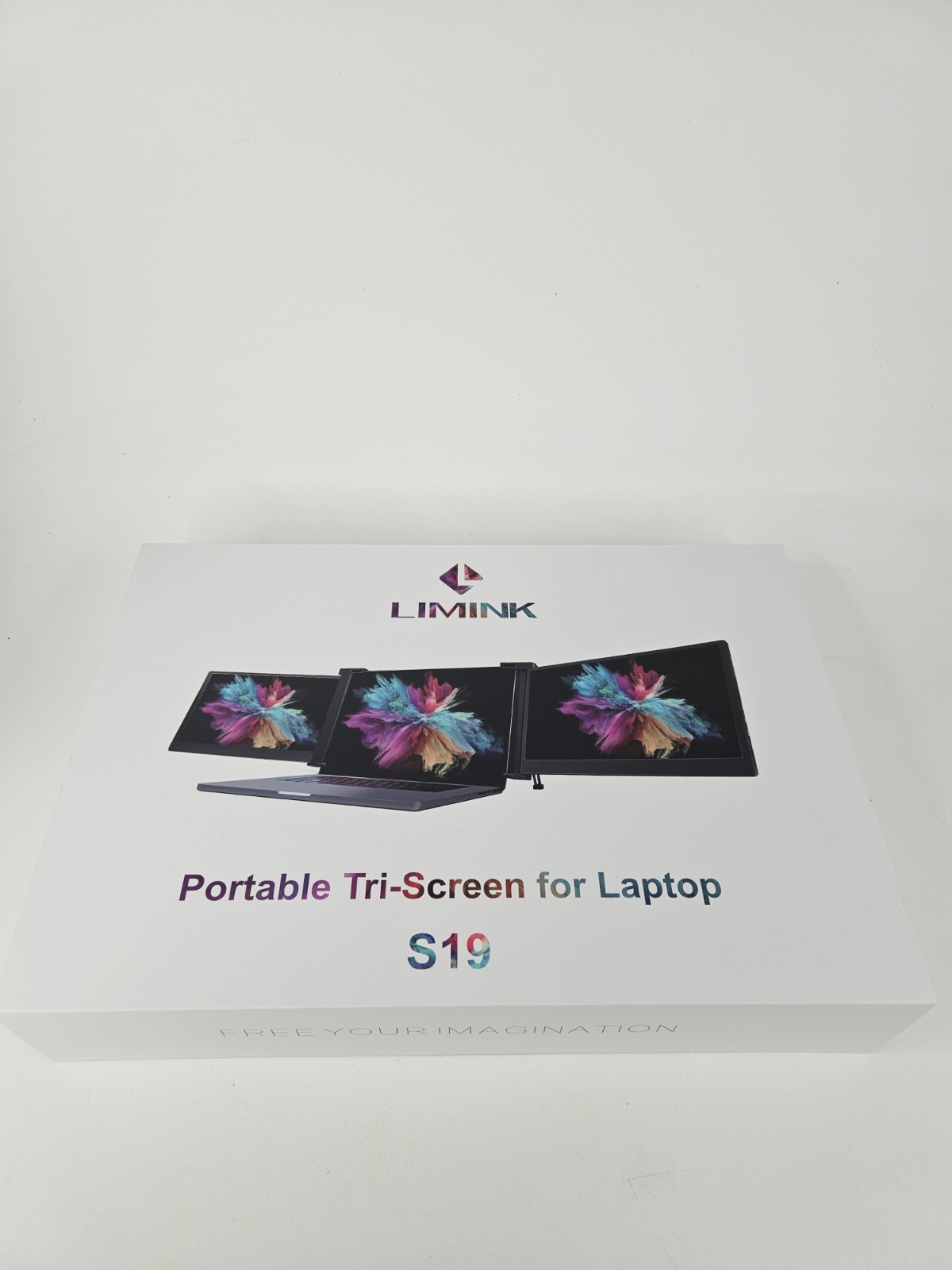 LIMINK PORTABLE  TRI-SCREEN FOR LAPTOP  Model S19 Used Read Description 