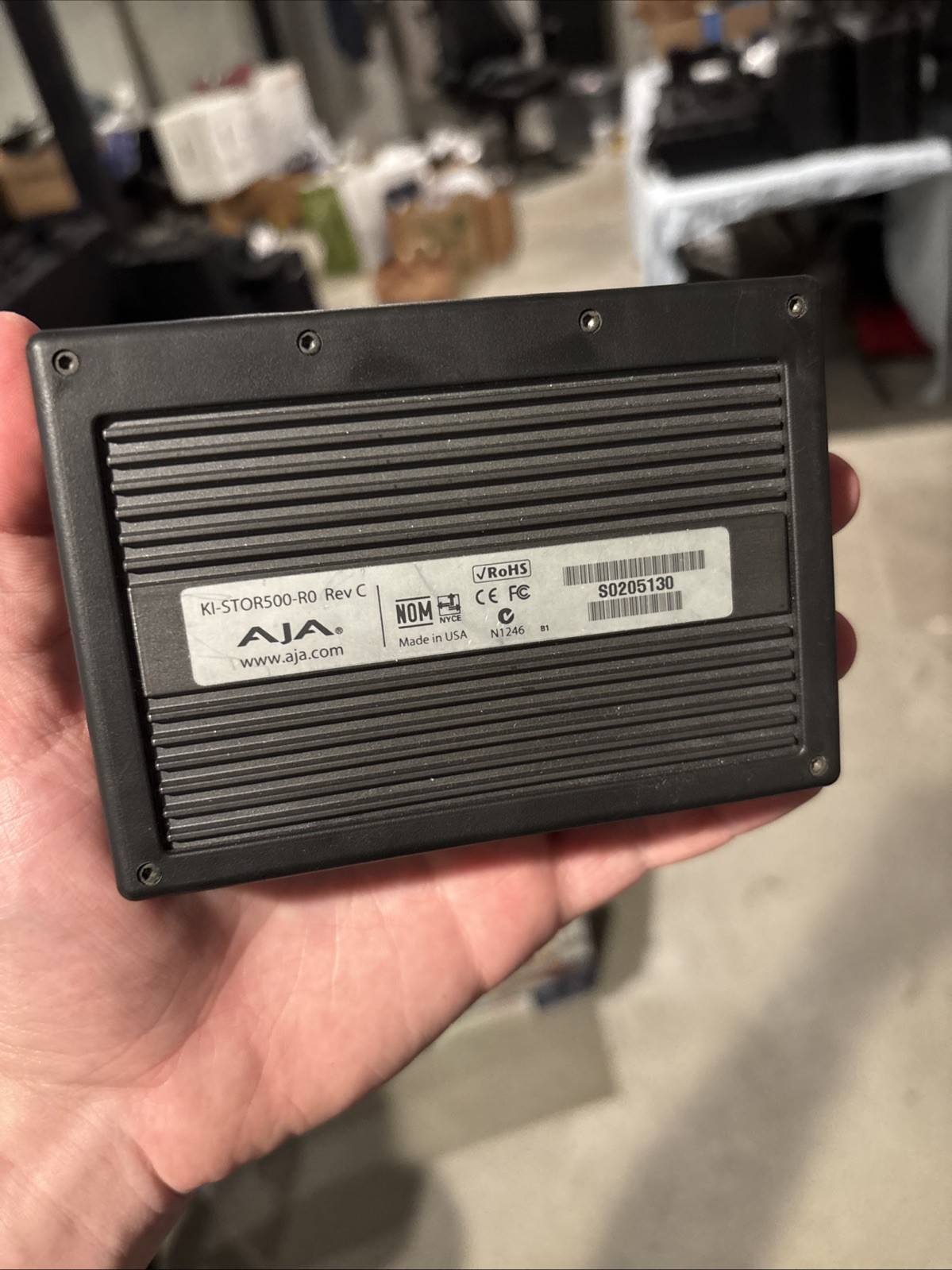 AJA KI-STOR500-R0 500GB KiStor Hard Disk Drive for Ki Pro Rack KI-STOR500-RO