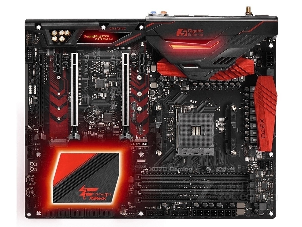 For ASROCK FATAL1TY X370 GAMING motherboard AM4 DDR4 64G DVI+HDMI ATX Tested OK