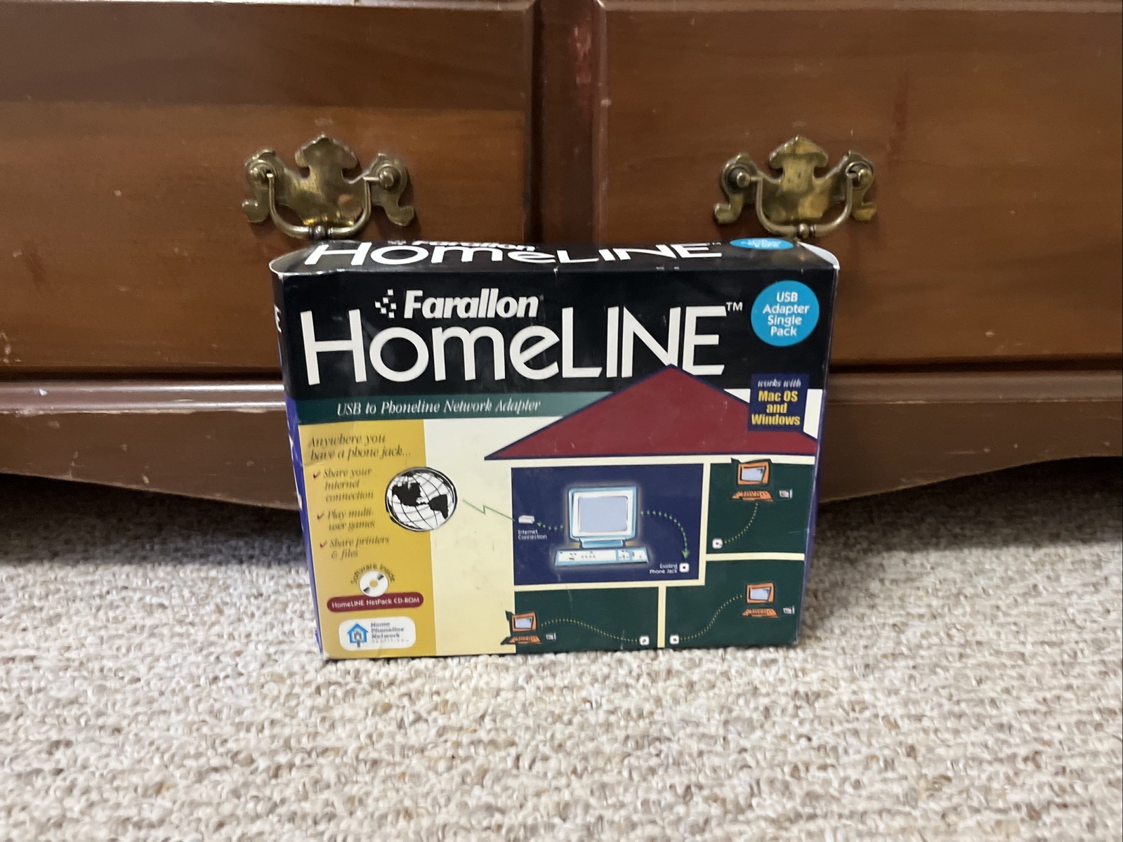 Vintage PC Retro Farallon PN742-SP Homeline Ethernet Adapter New Sealed
