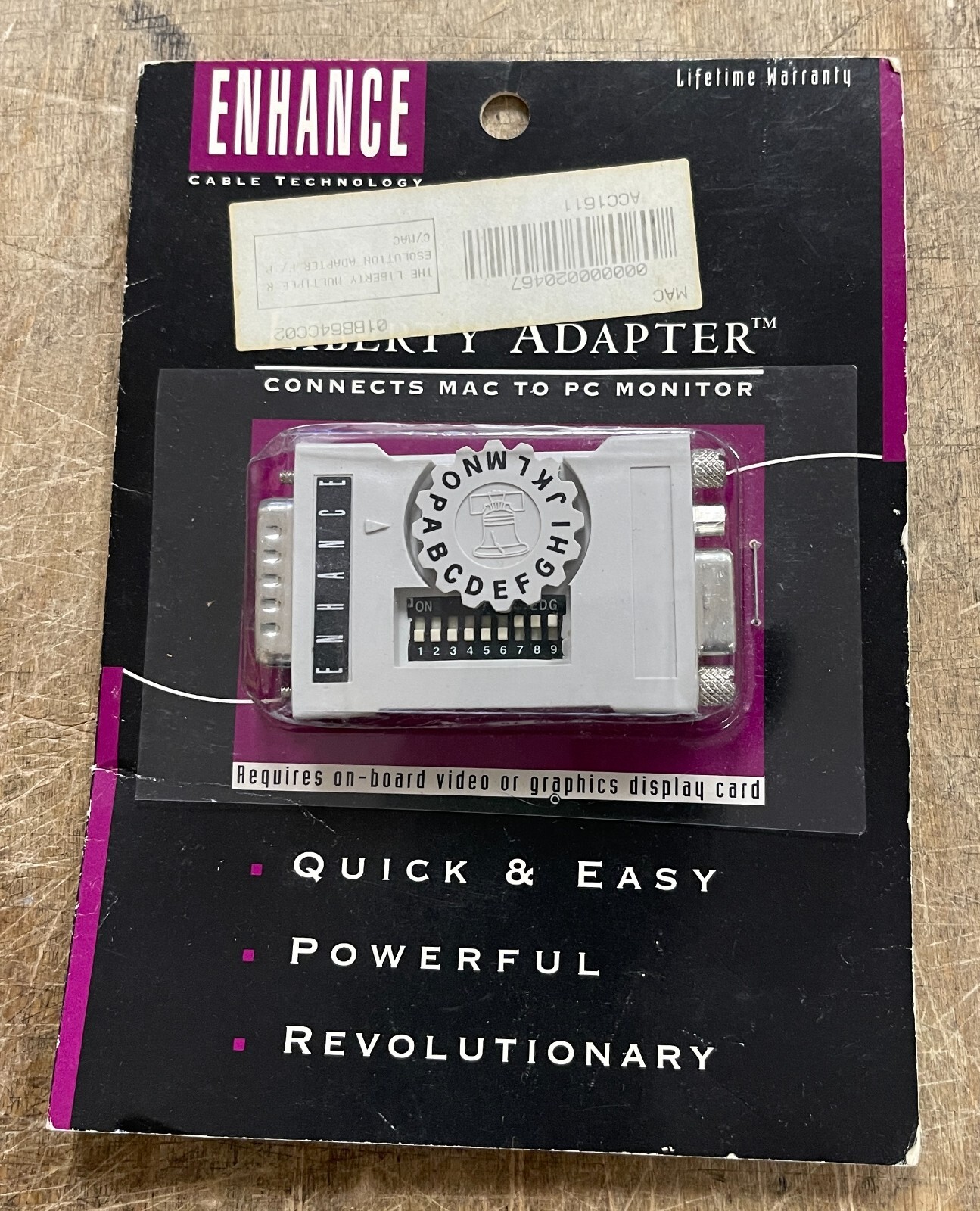ENHANCE LIBERTY ADAPTER CONNECTS MAC TO PC MONITOR NEW OLD STOCK