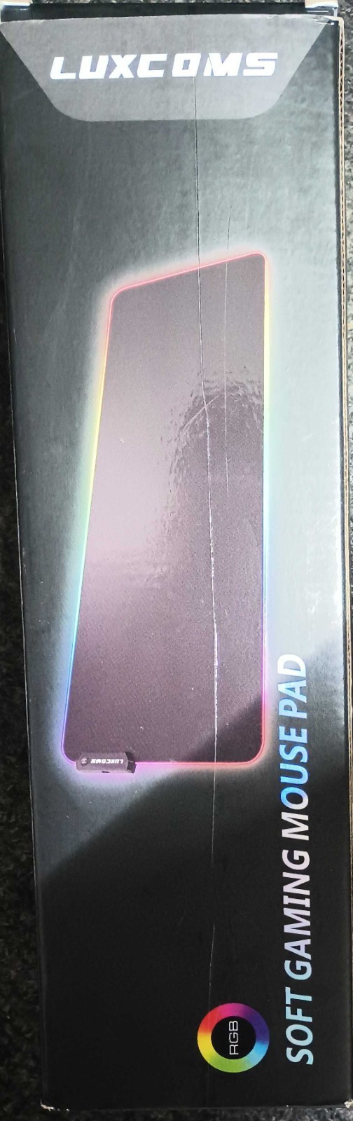 Luxcoms RGB Soft Gaming Mouse Pad - Large 31.5" EUC