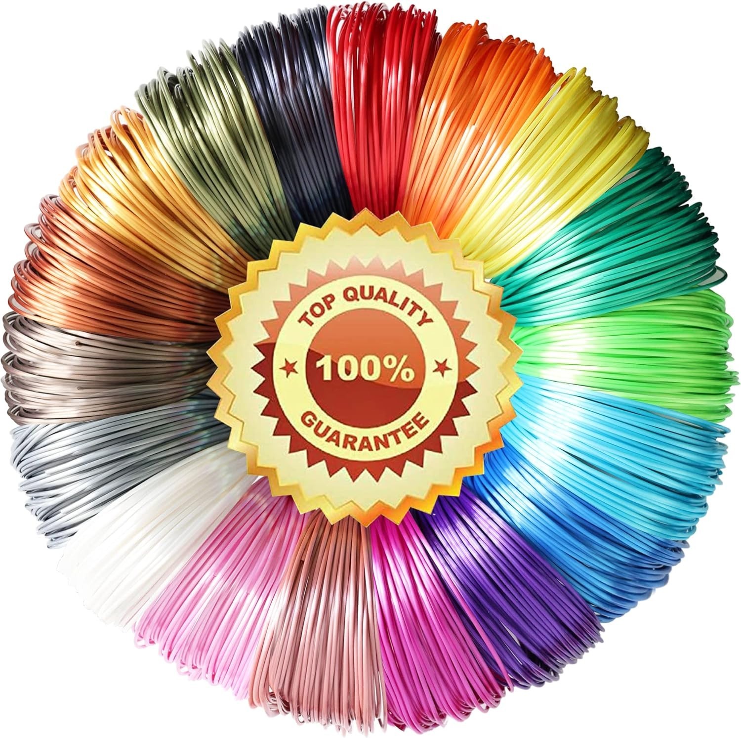 18 Popular Shiny Silk Colors PLA 3D Printer Filament Refill Sample Pack