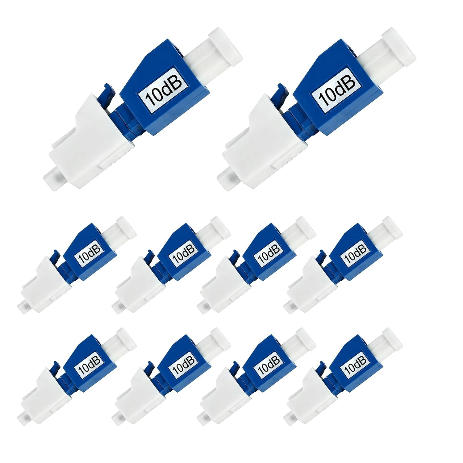 LC/UPC Fiber Optic Attenuator 10dB Single Mode SMF, Fixed Male-Female Optical Fi