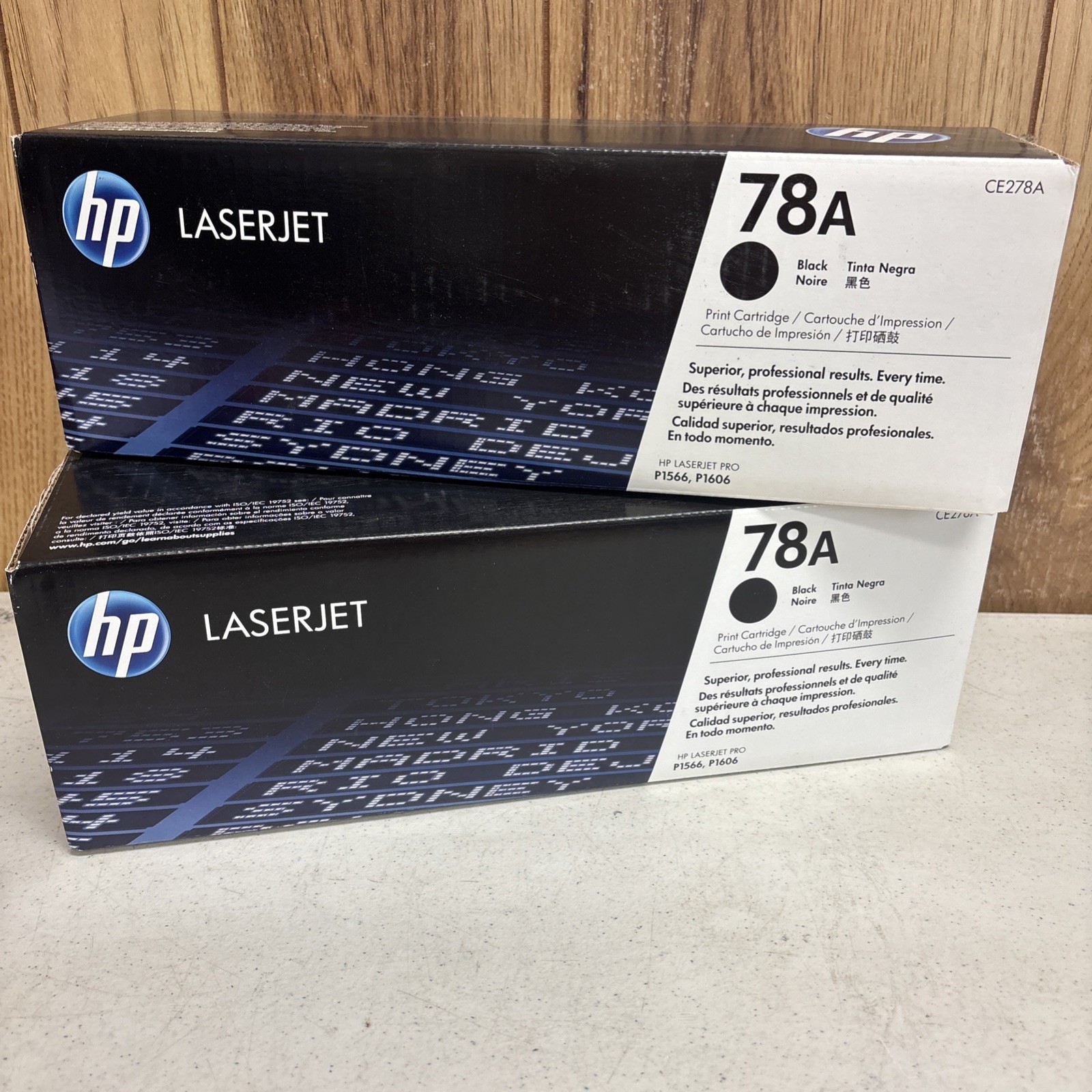 Genuine HP LaserJet 78A CE278A Toner Cartridges - 2x Black *New/Sealed*