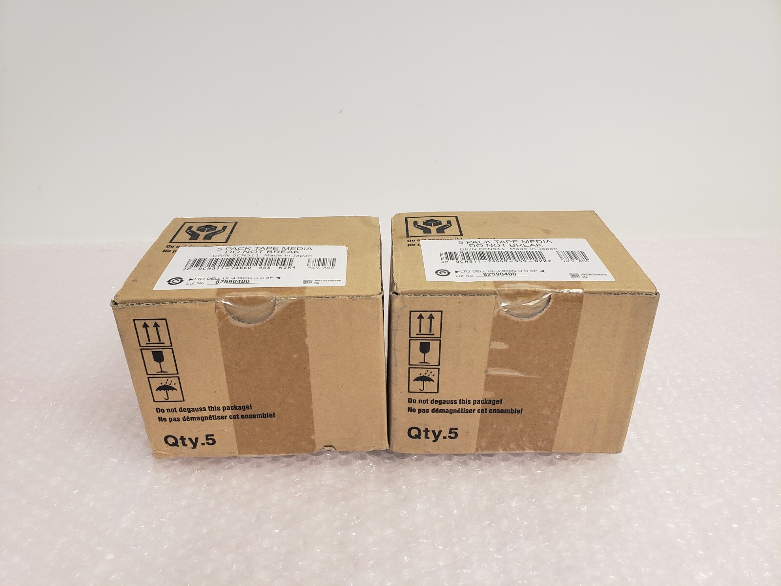 LOT OF 2 5 Packs SEALED DELL 0CN511  LTO 800GB/1600GB LTO DELL UL-4 800GB U D 5P