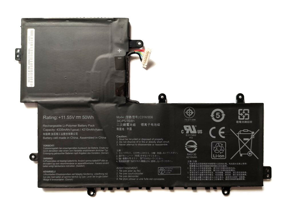 C31N1836 BATTERY 11.55V 50WH FOR ASUS CHROMEBOOK FLIP C214MA-YS02T-S "GRADE A"