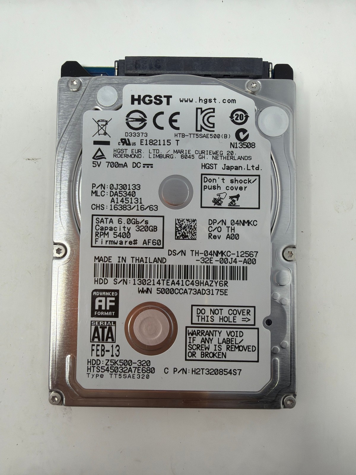 HGST HTS545032A7E680 320GB SATA Grade B