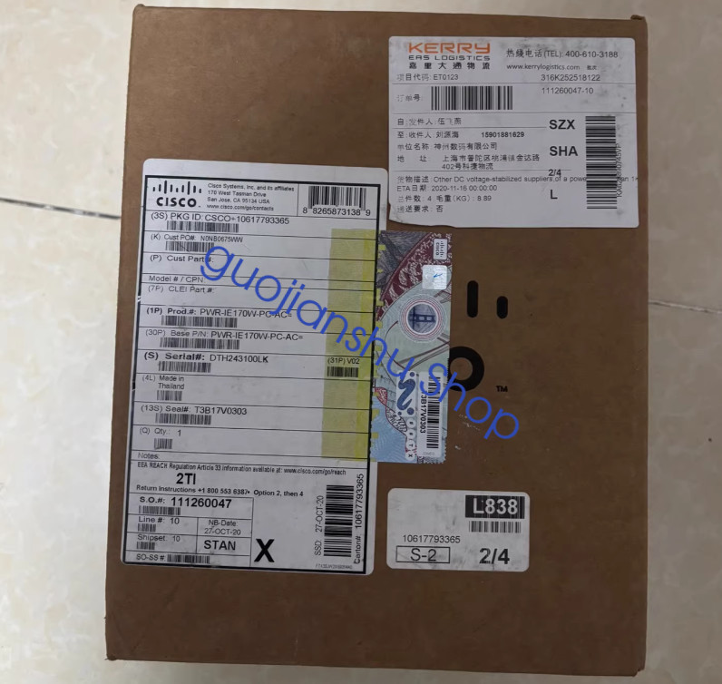 1PCS NEW Cisco PWR-IE170W-PC-AC Power supply Fast delivery Via Fedex/DHL