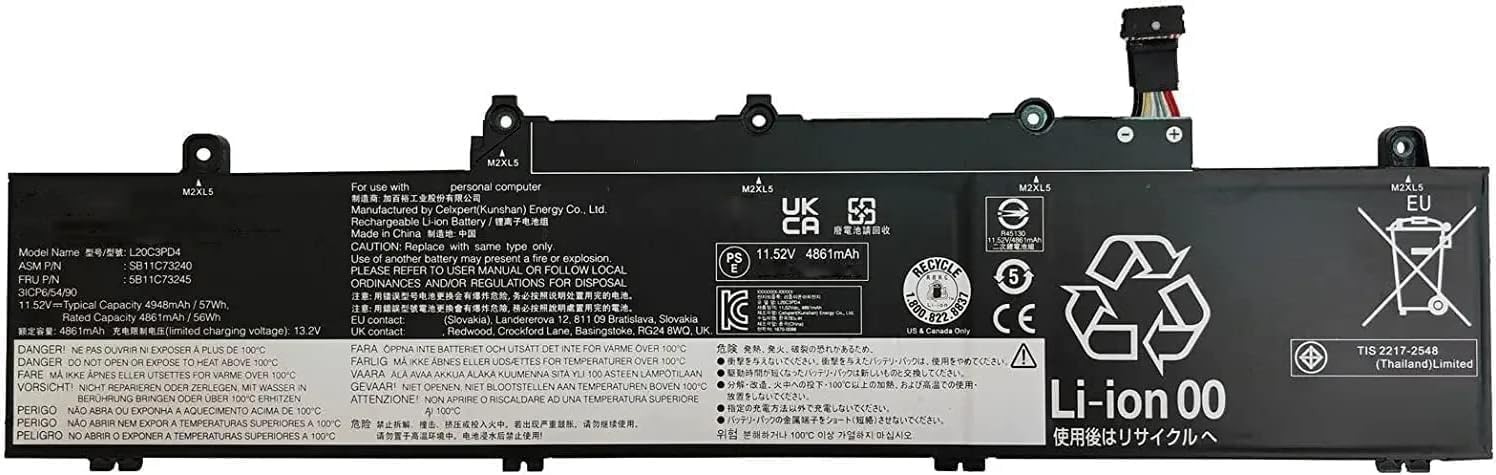 L20C3PD4 L20D3PD4 L20M3PD4 L20L3PD4 L19D3PD5 L19C3PD5 L19M3PD5 Laptop Battery