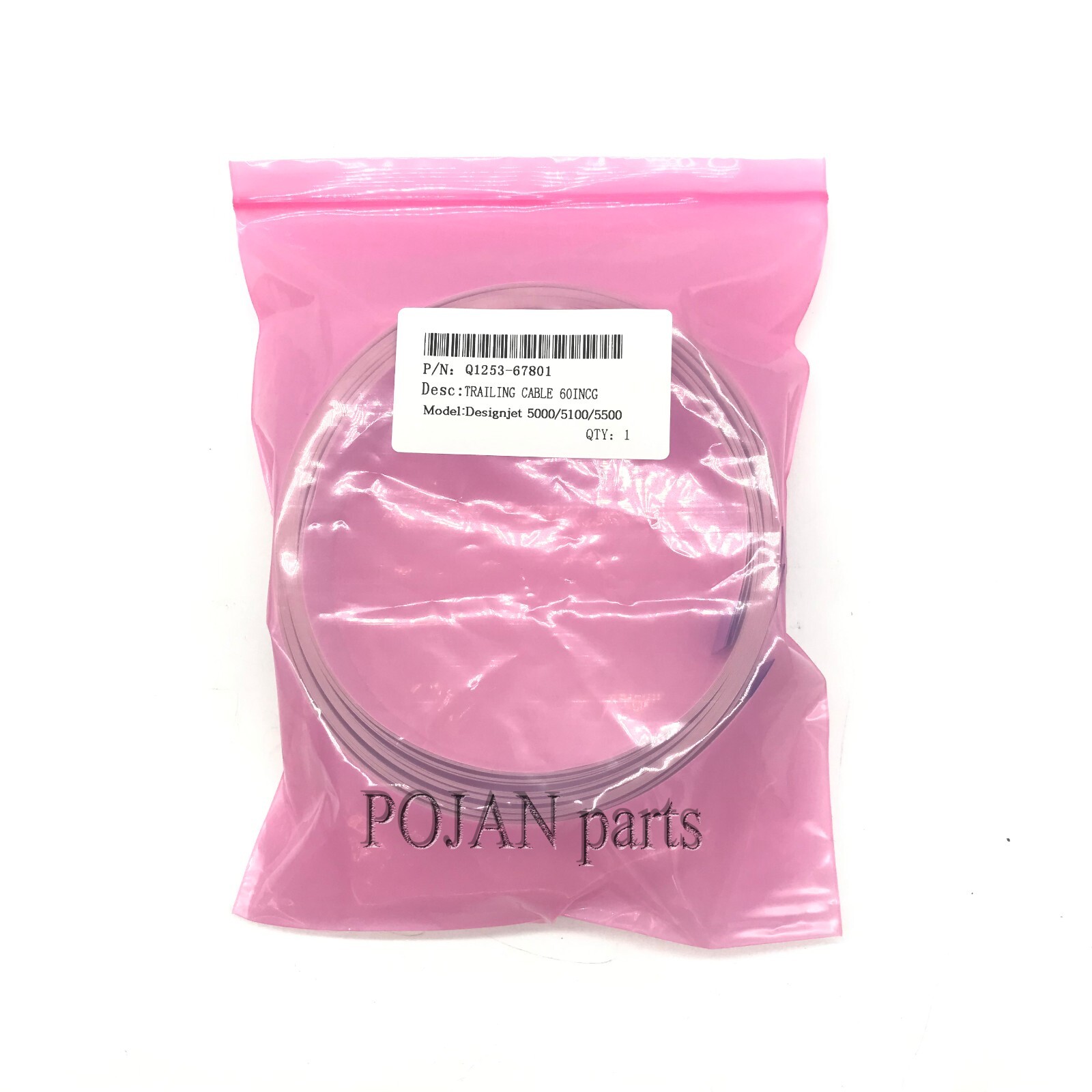 Q1253-67801 Trailing Cable 60inch For HP DesignJet 5000 5100 5500 C6095-60184