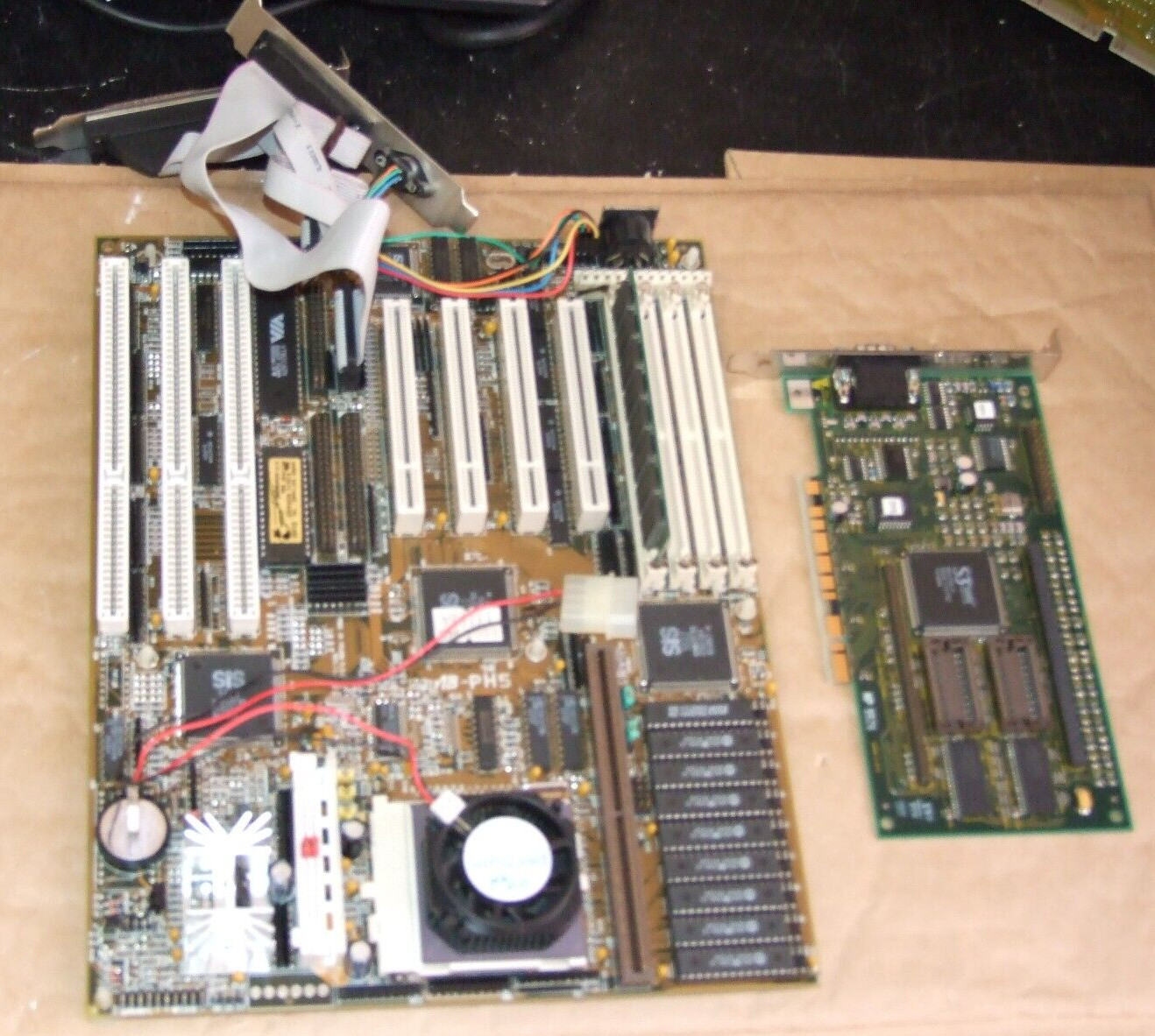 Abit AB-PH5 Socket 7 ISA PCI AT motherboard + Pentium-120MHz CPU & 16Mb Ram