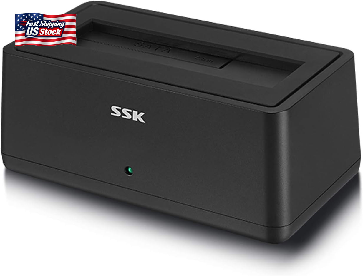 SSK USB 3.0 to SATA Hard Drive Docking Station Adapter for 2.5/3.5" HDD SSD