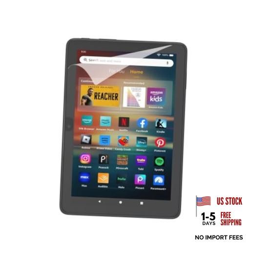 Screen Protector (2 Pack), for Amazon Fire HD 8 tablet (2022 & 2024 Clear