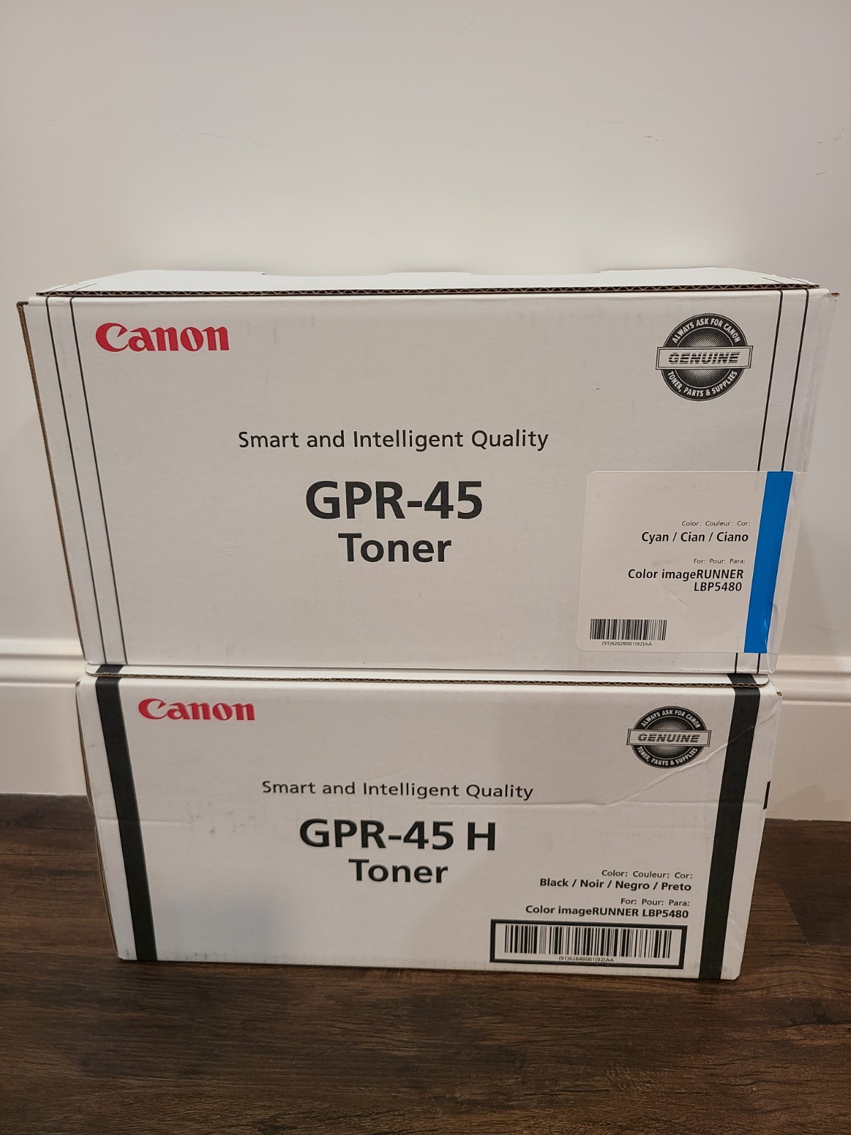 Set Of Canon GPR-45 Black Cyan