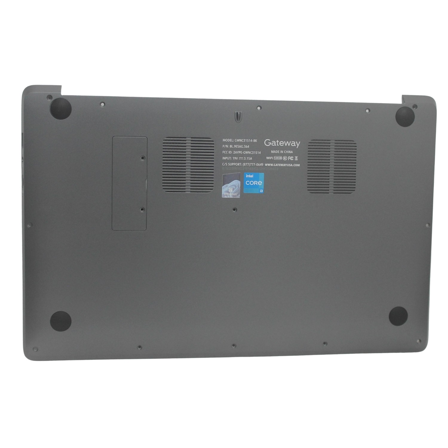 BASE-GWNC31514-BK Gateway Bottom Base Cover Gray Gwnc31514-Bk "GRADE A"