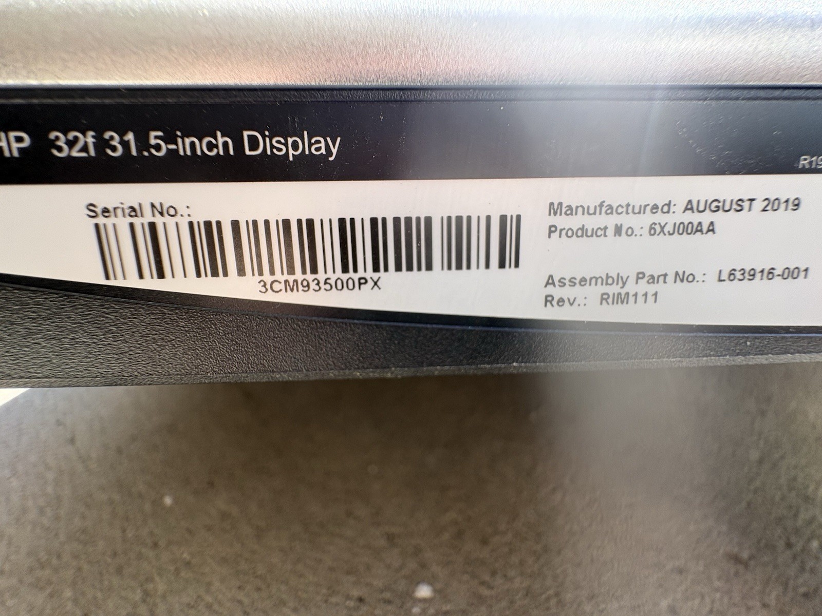 Hp 32f 31.5 In Display Monitor