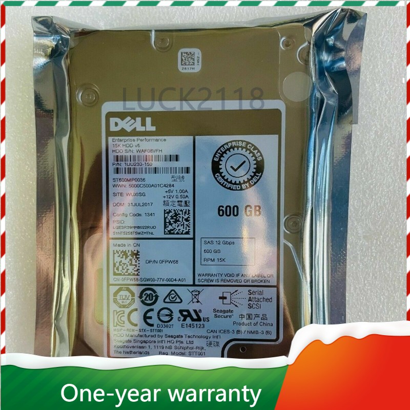ST600MP0036 DELL 0FPW68 2.5" 600GB SAS 15K 12Gbps SFF Hard Disk Drive