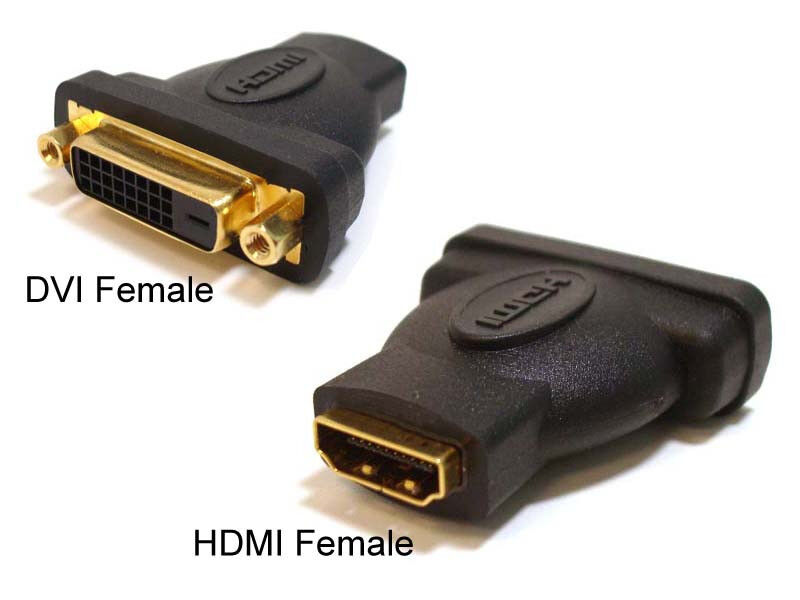 HDMI Female To DVI D Female Single Link Adapter Connector PC LAPTOP VIDEO