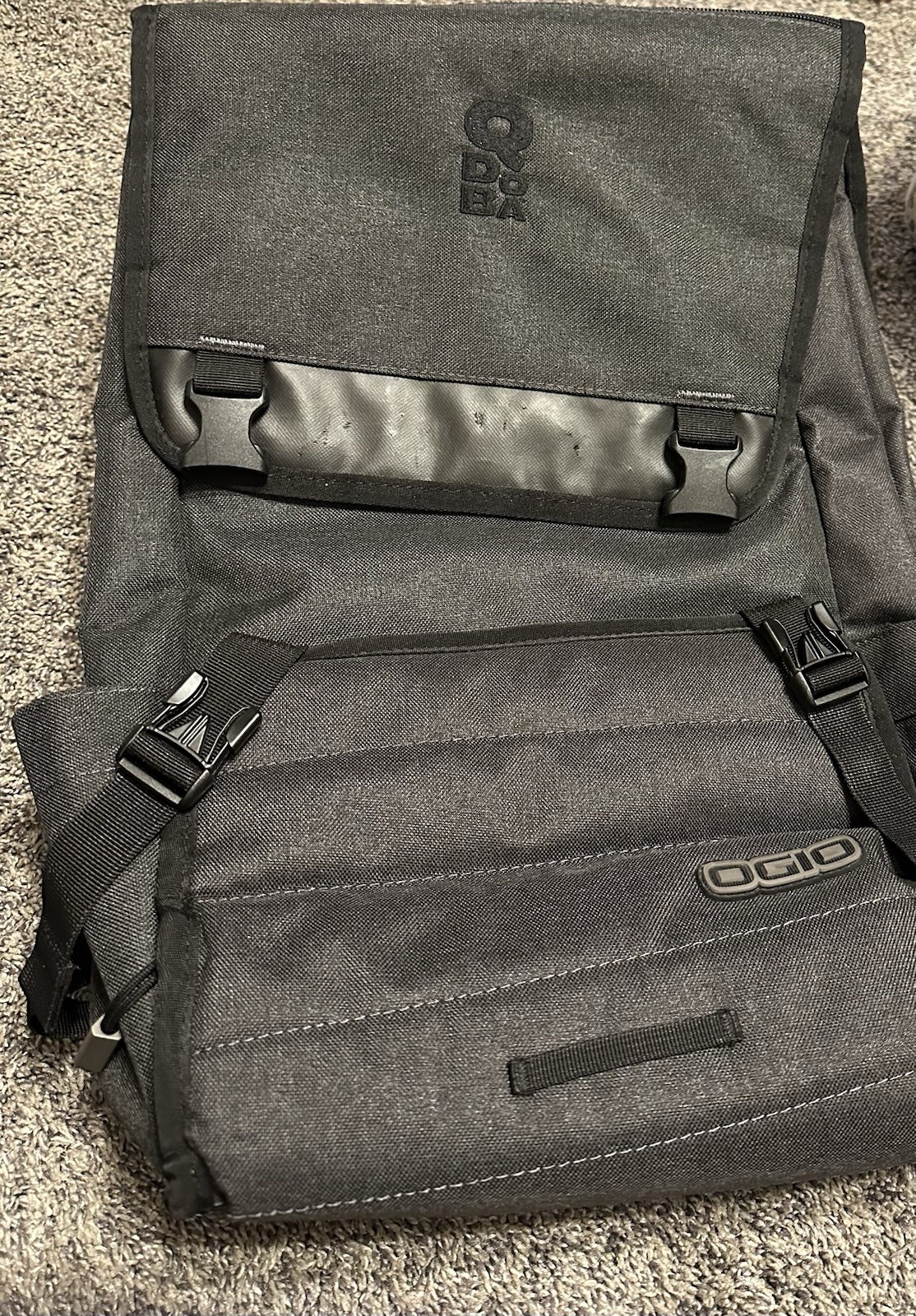 OGIO Apex Rucksack Computer Laptop Backpack Grey - Qdoba Branded