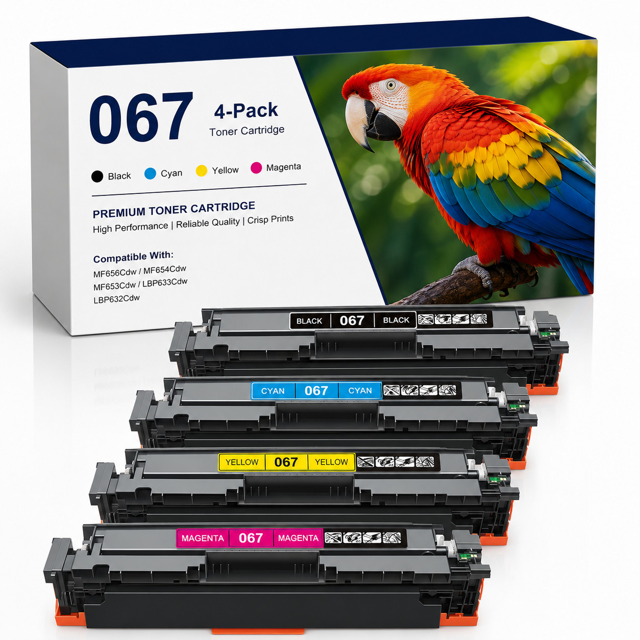 4PK067 Toner Cartridges Compatible for Canon  MF656Cdw MF651C MF654Cdw LBP633Cdw