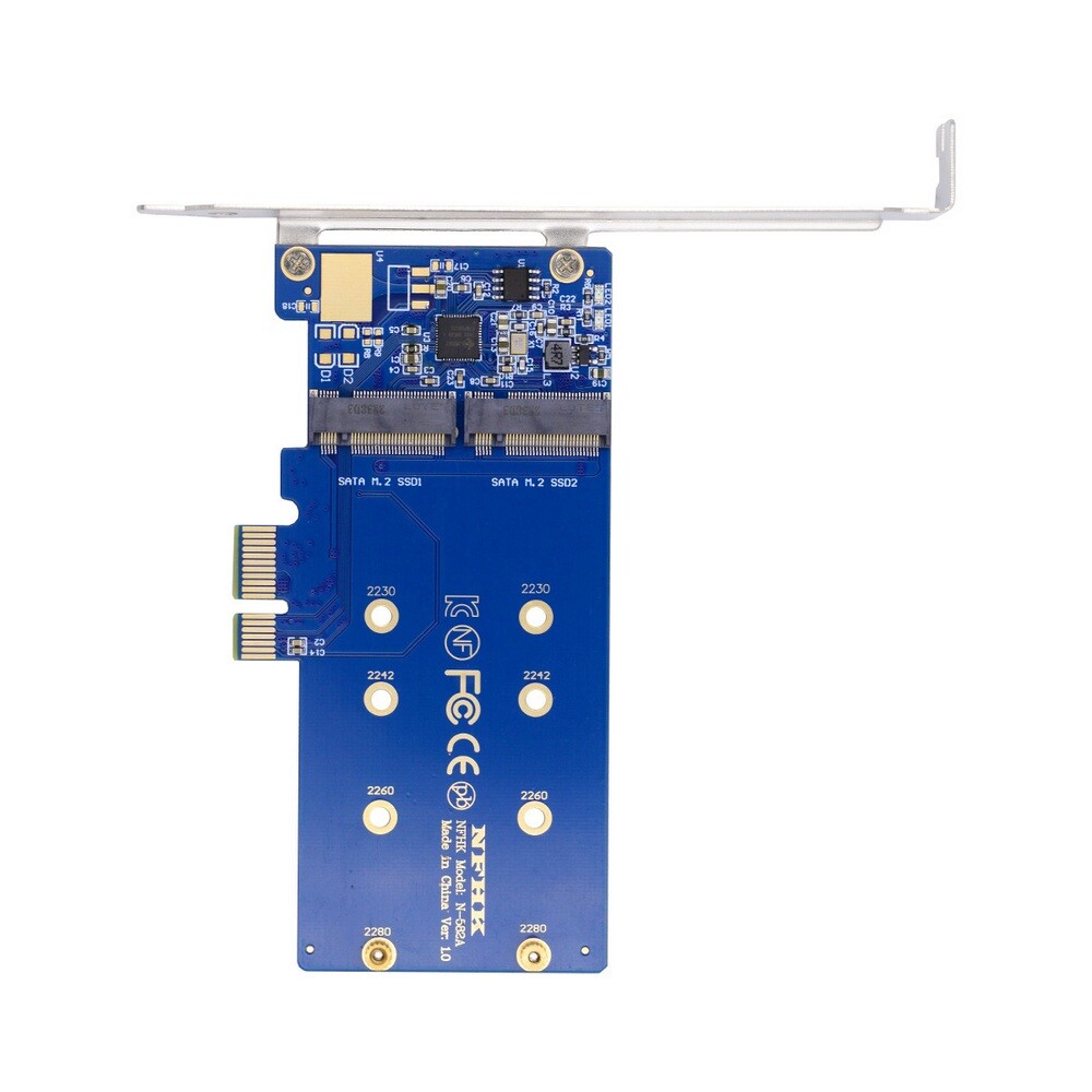 SSD Card JMB582 2280 Dual SATA NGFF Motherboard Desktop Adapter Converter