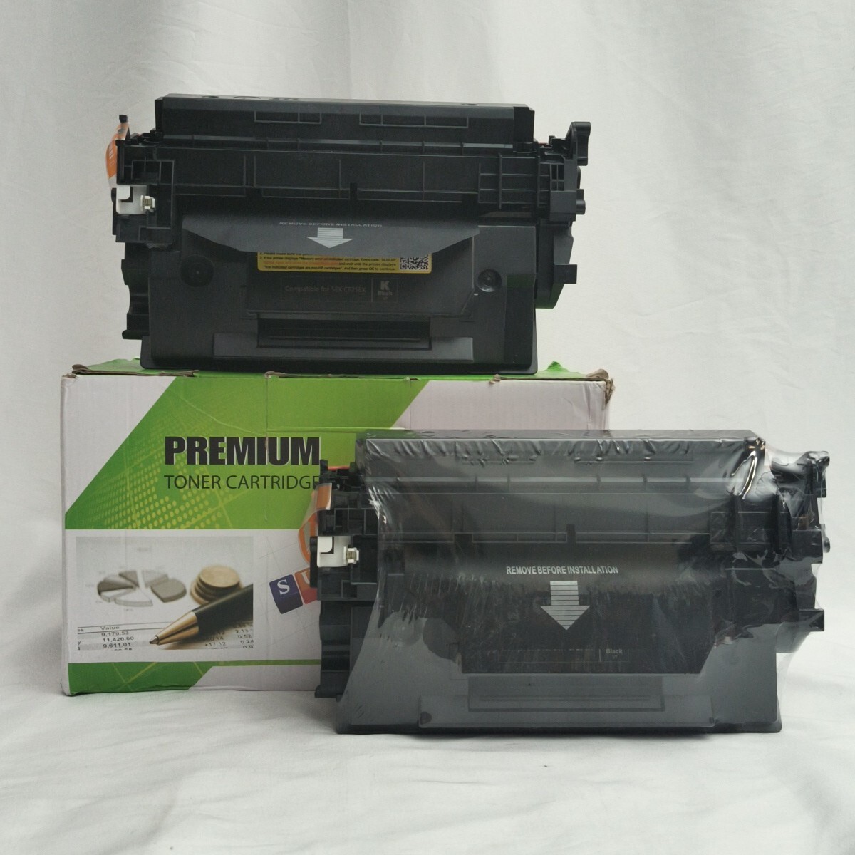 Premium Toner Cartridge Black CF258X-CT-V7-2PK Compatible with 58X CF258X HP