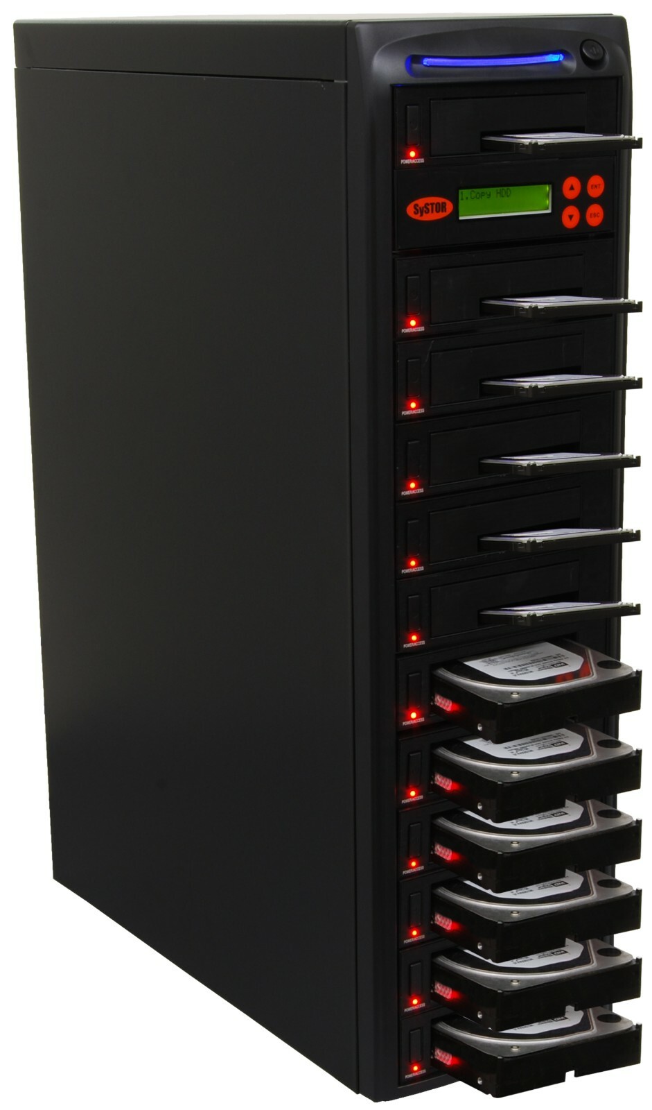 Systor 1:11 SATA 2.5 3.5" SSD HDD Hard Drive Duplicator Wiper 5.4GB/Min 2YR WRNT