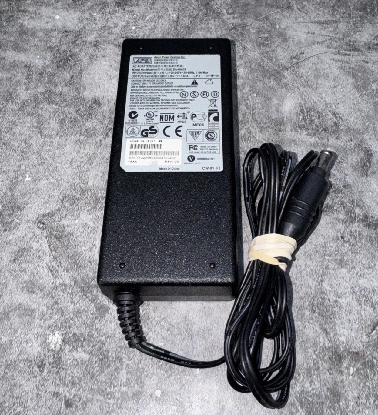 KODAK DA-60A36 APD POWER SUPPLY FOR PRINTER 1K5862 1K3331