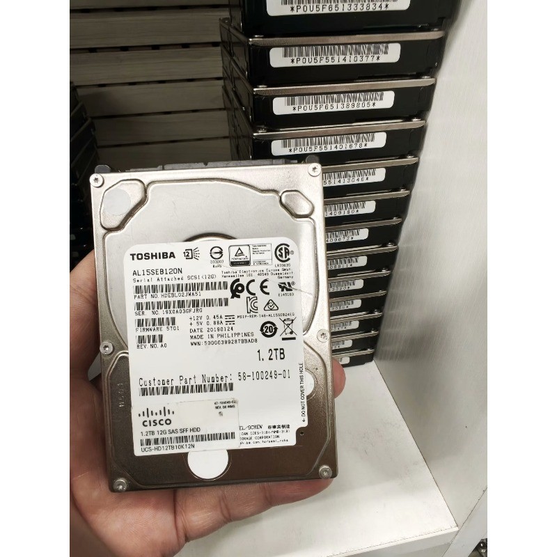 Cisco 58-100249-01 1.2TB 10K RPM SAS 12Gbps 2.5" HDD Toshiba AL15SEB120N Tested