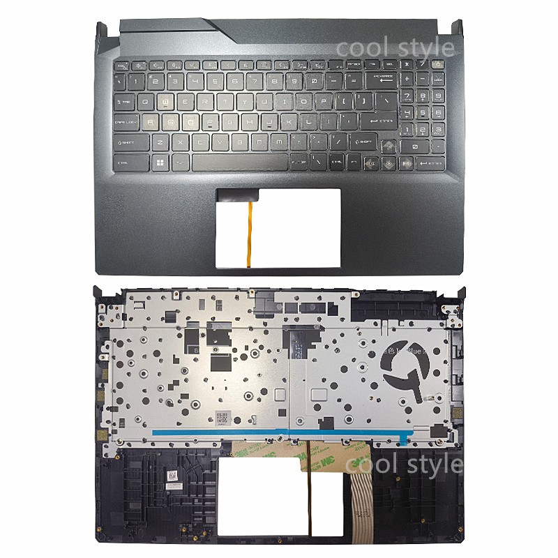 New for MSI Cyborg 15 A12V A12VE A12VF MS-15K1 Upper Palmrest Backlit Keyboard