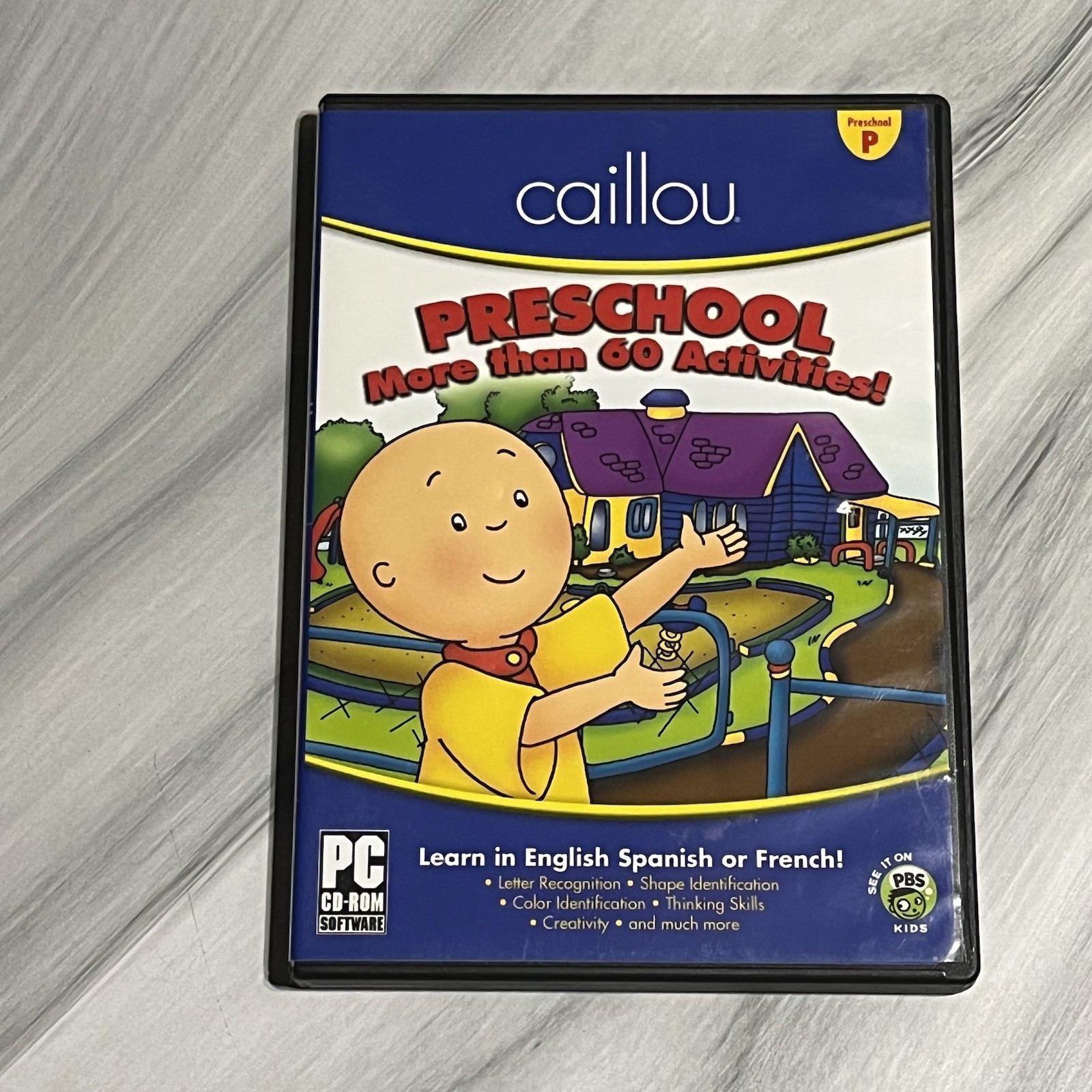 Caillou Preschool 60+ Activities PC CD-ROM 2011 Cosmi • Animated •