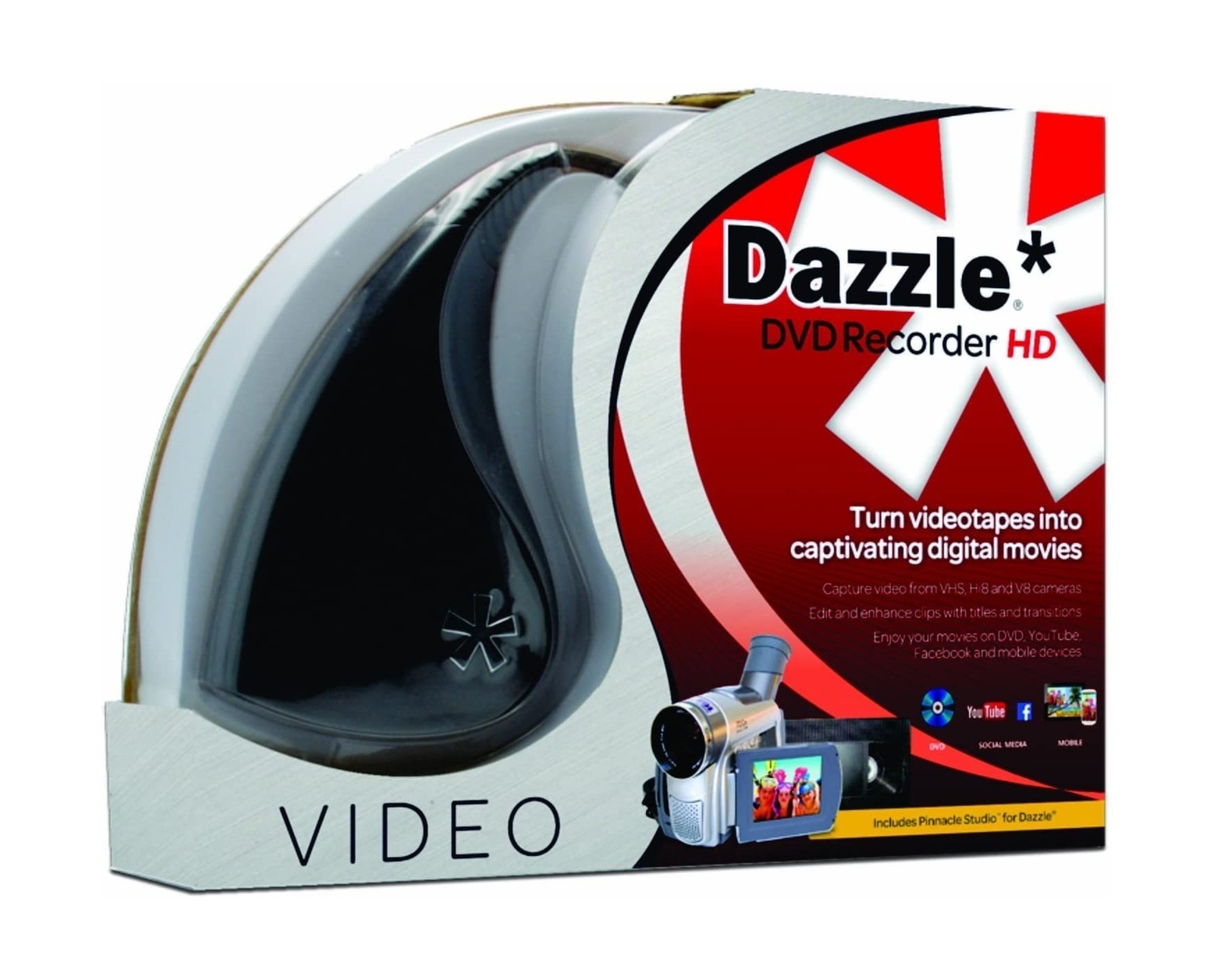 Pinnacle Dazzle DVD Recorder HD | Video Capture Device + Video Editing Softwa...