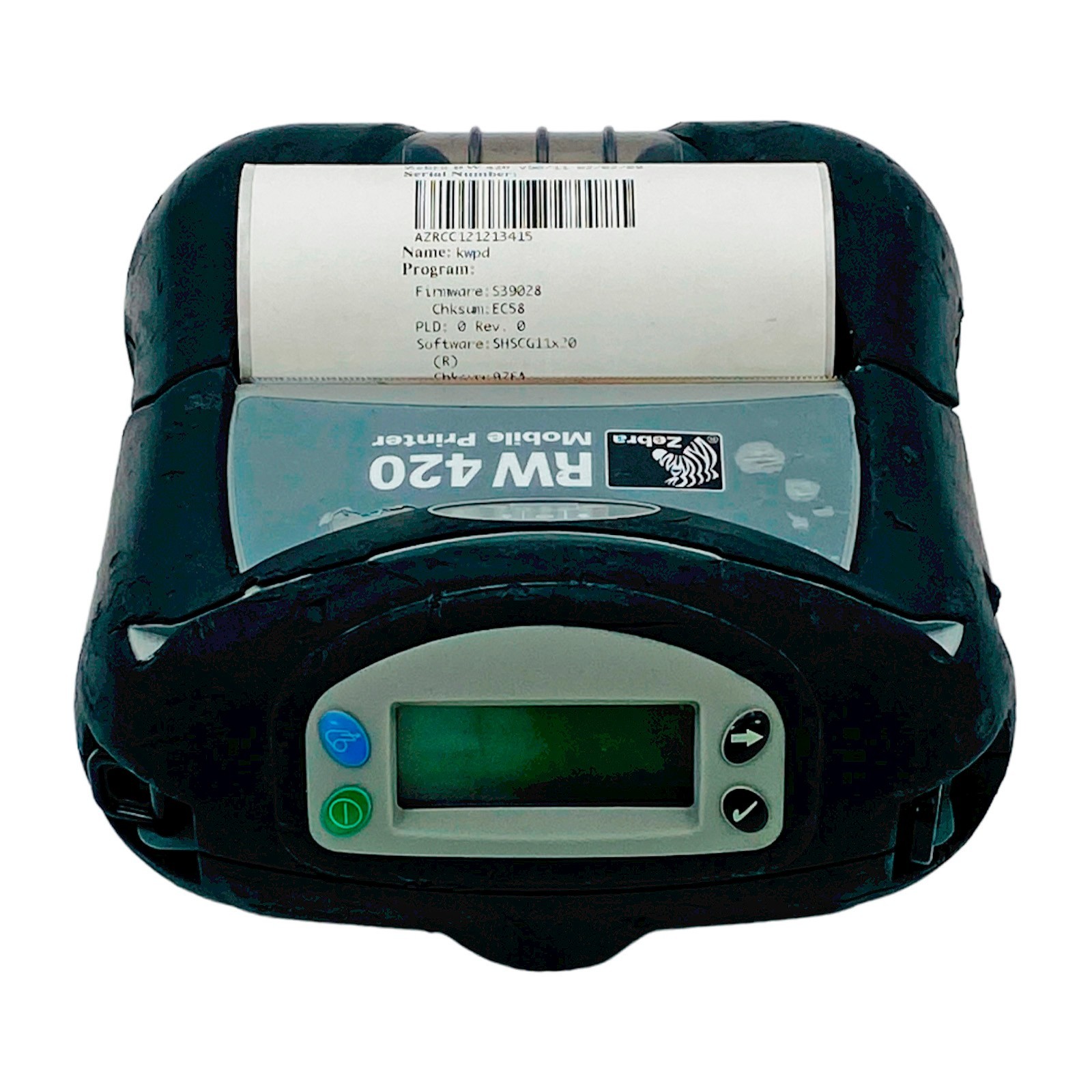 TESTED Zebra RW420 Mobile Thermal Printer USB Card Reader NO Battery NO Charger