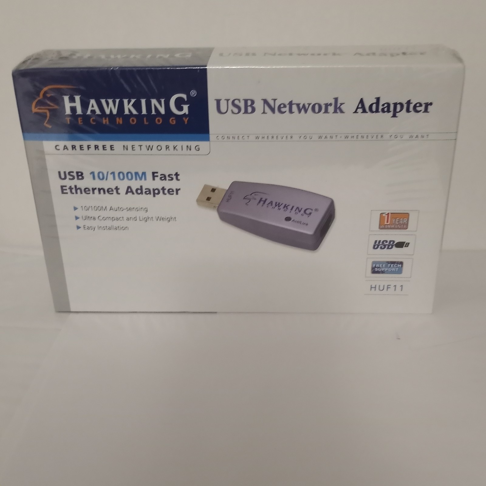 SEALED Hawking Technology 2003 USB Network Fast Ethernet Adapter 10/100M HUF1I 